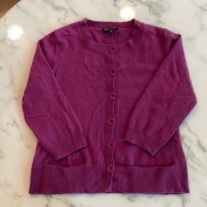 Eileen fisher 100% cashmere button down cardigan with adorable pocket detail